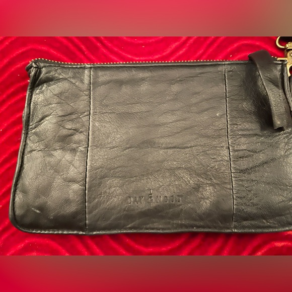 Day & Mood clutch wristlet black in color all leather. - Picture 5 of 9
